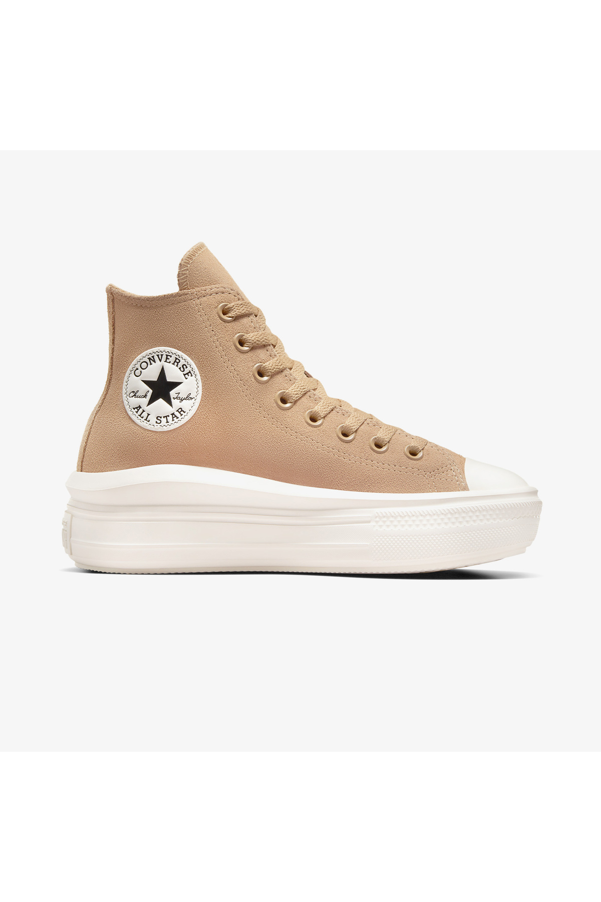 1_org_zoom کفش Converse کانورس ورزشی چرم طبیعی جیر قهوه ای یونیسکس پلتفرم All Star Move Chuck Taylor اورجینال - تصویر 1