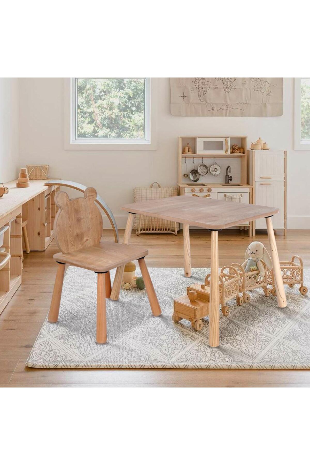 ست میز و صندلی خرس گوش‌دار