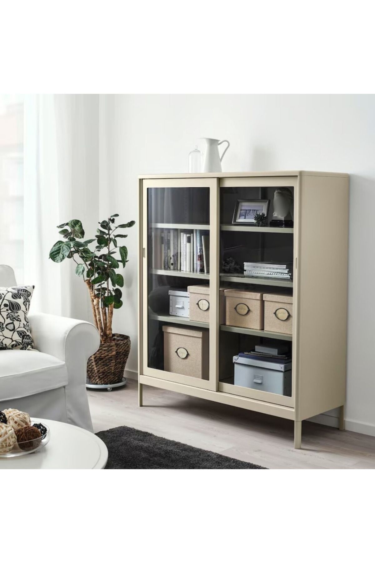 IKEA-KVARNVIK Storage Box with Lid, Beige, 25x35x20 cm – Stylish & Functional | IKEA 6