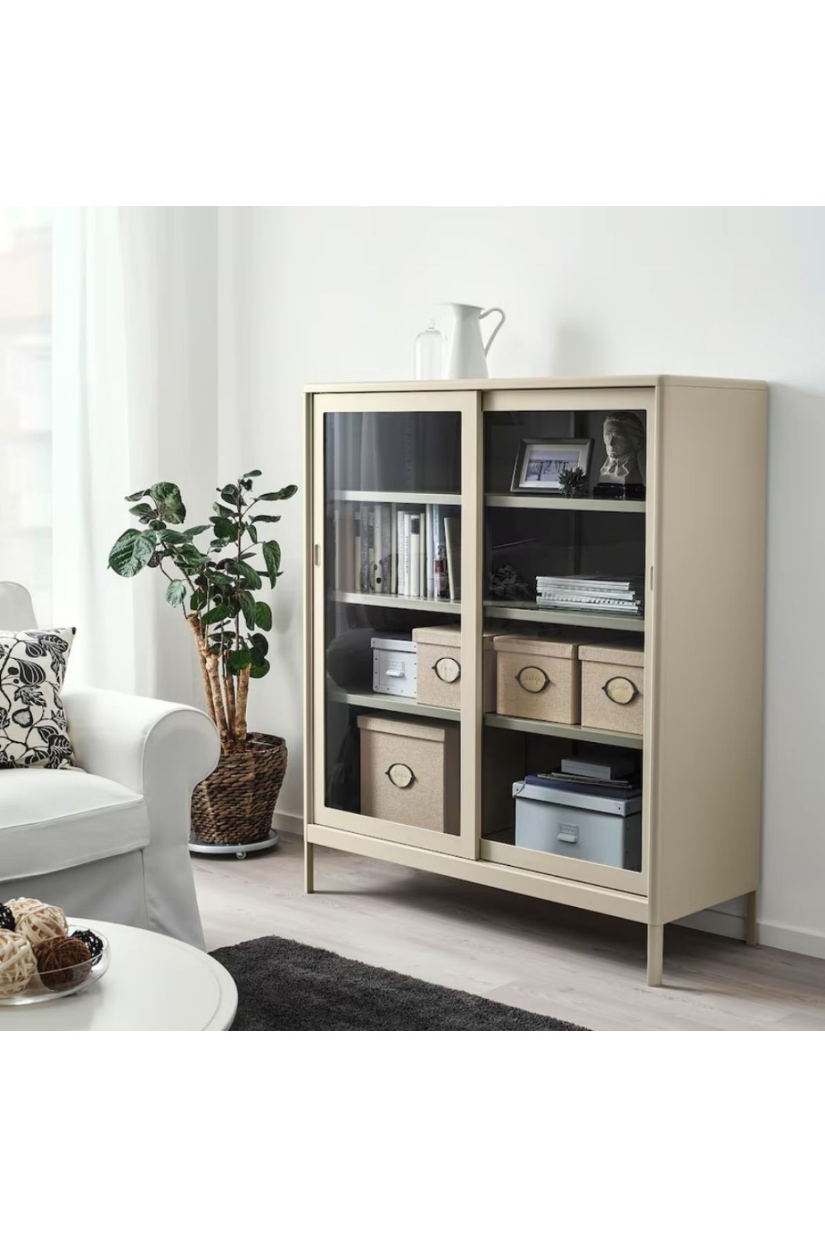 IKEA-KVARNVIK Storage Box with Lid, Beige, 25x35x20 cm – Stylish & Functional | IKEA 2