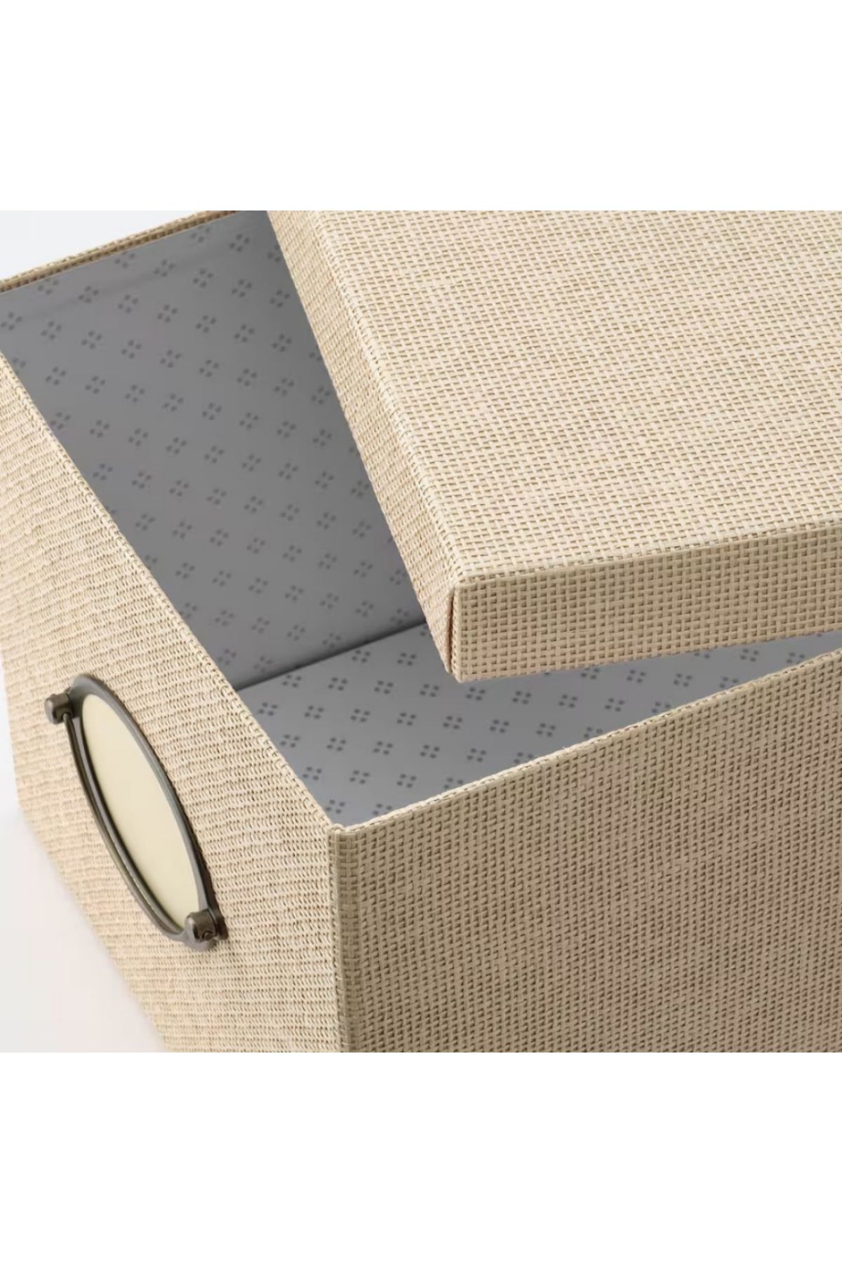 IKEA-KVARNVIK Storage Box with Lid, Beige, 25x35x20 cm – Stylish & Functional | IKEA 3