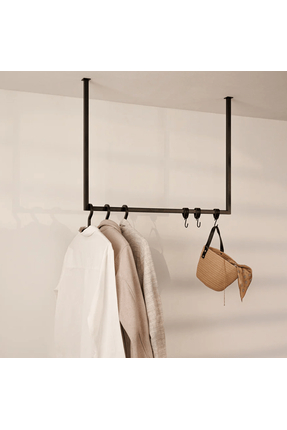 Çelik Tavana Monte Elbise Askılığı