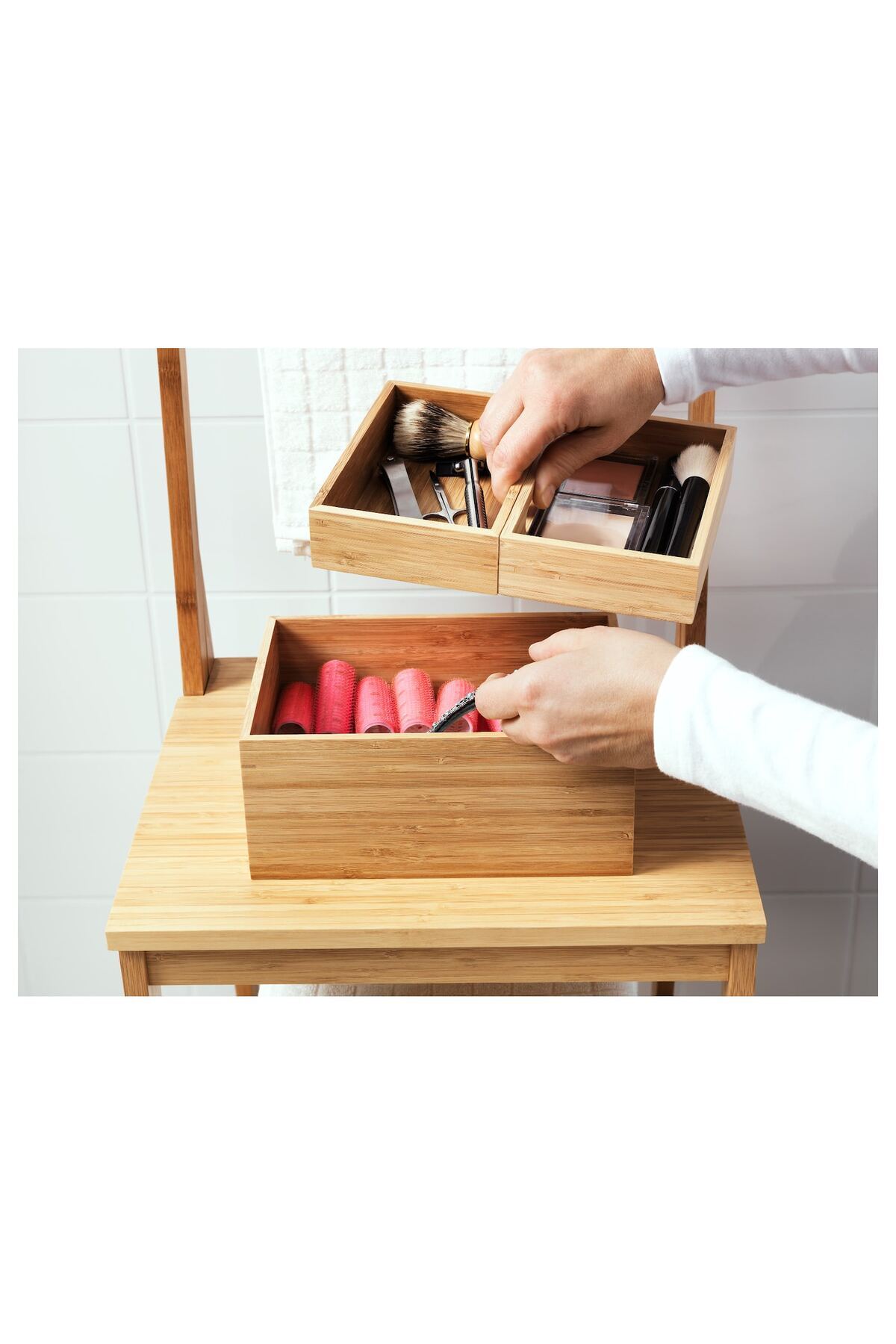 IKEA-DRAGAN Box, set of 3, bamboo 2