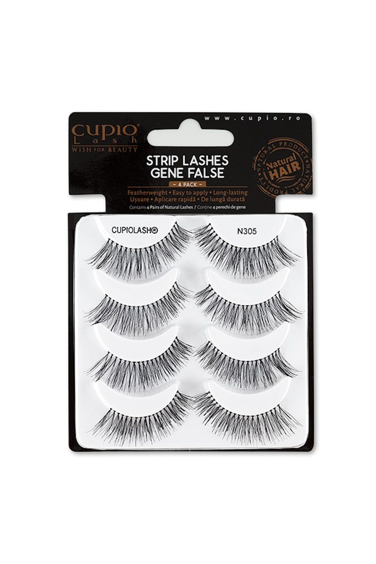 Cupio 4pack Gene False Banda Cupiolash J'adore N305 - One Size