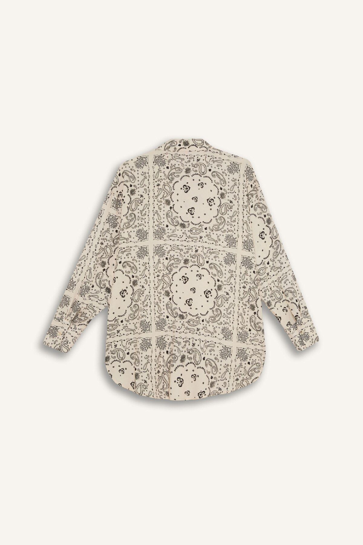 DeFacto-Viskose-Strandhemd mit Paisley-Muster – Fall In Love C3158ax24sm 3