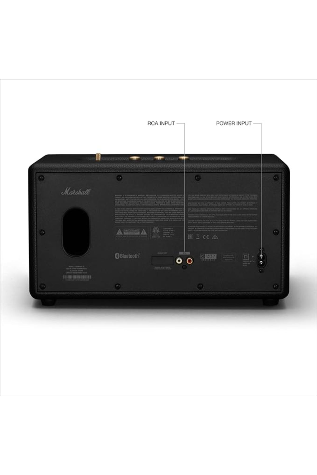 Marshall-Marshall Stanmore III Wireless Stereo Speaker, Bluetooth 5.2, RCA Input, Room-Filling Sound – Black 2