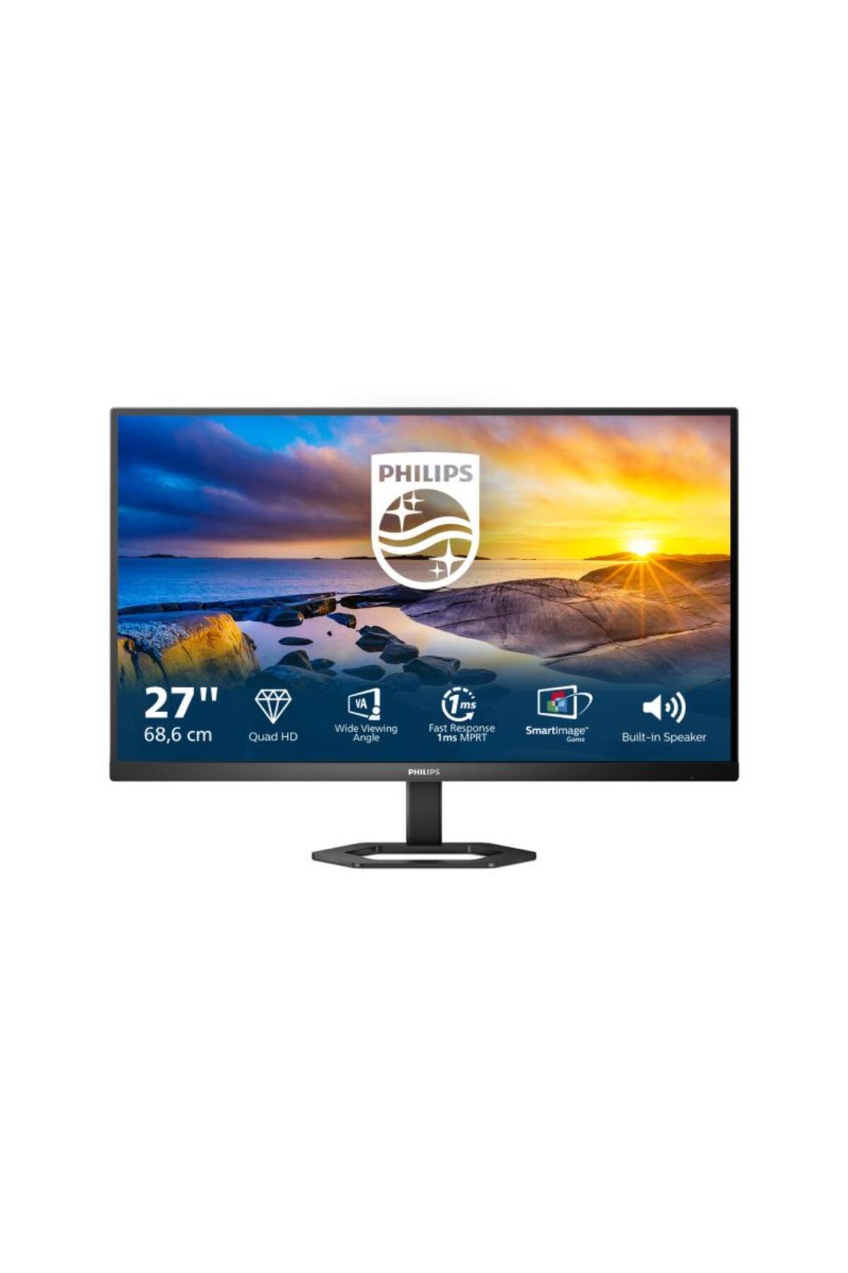 Philips-Monitor Philips VA 27 inch, QHD, 75 Hz, DisplayPort, HA Pivot, 27E1N5500LA/00, Negru 3