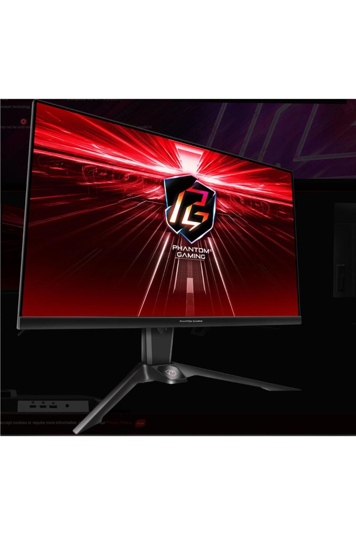 ASROCK-Monitor Gaming LED VA QHD 165Hz, 1ms, FreeSyncTM VESA DisplayHDRTM HDMI, Pivot, VESA, negru 4