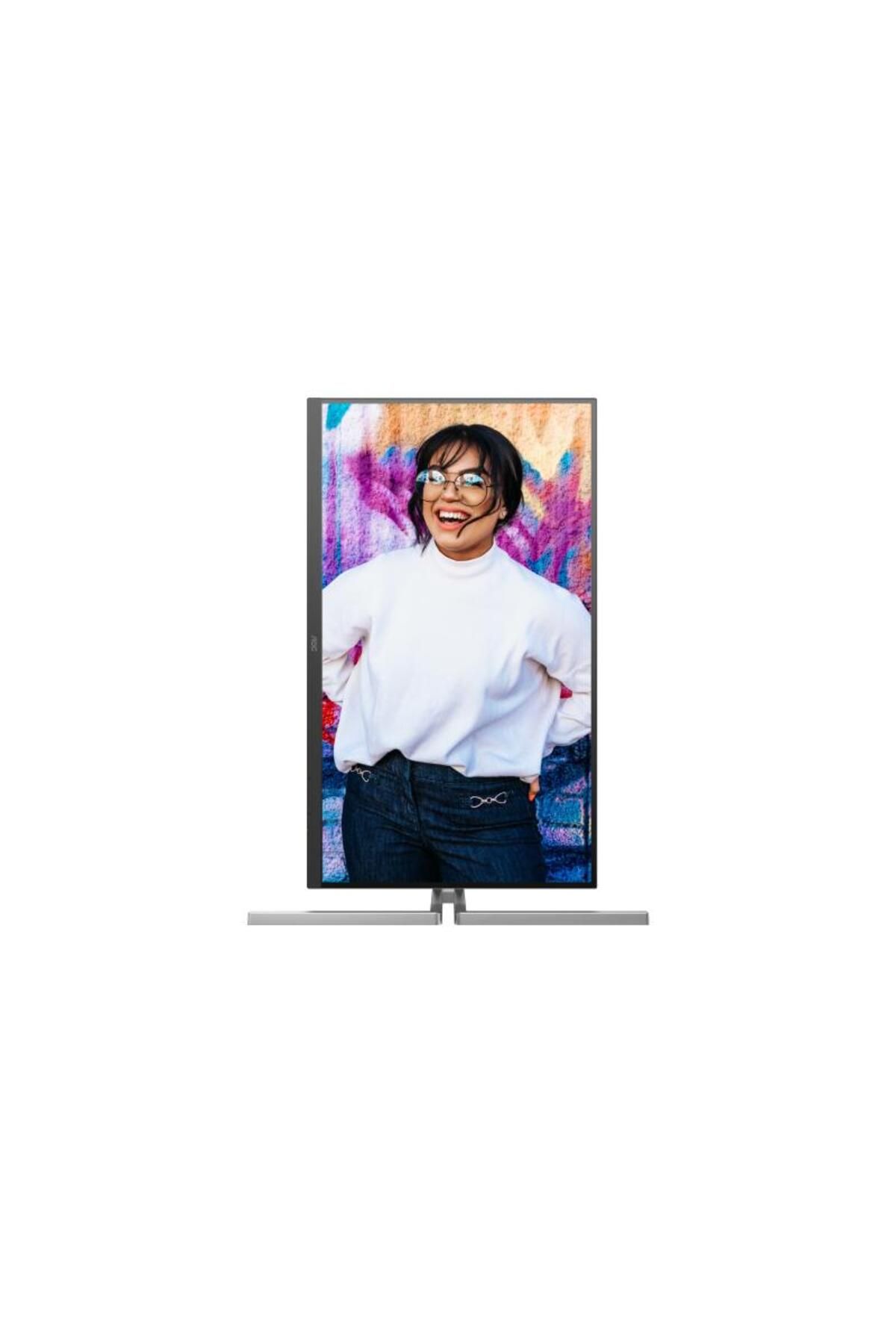 Aoc-Monitor IPS LED UHD HDMI, DisplayPort, Boxe, Pivot, Hz, ms (Negru/Argintiu) 8