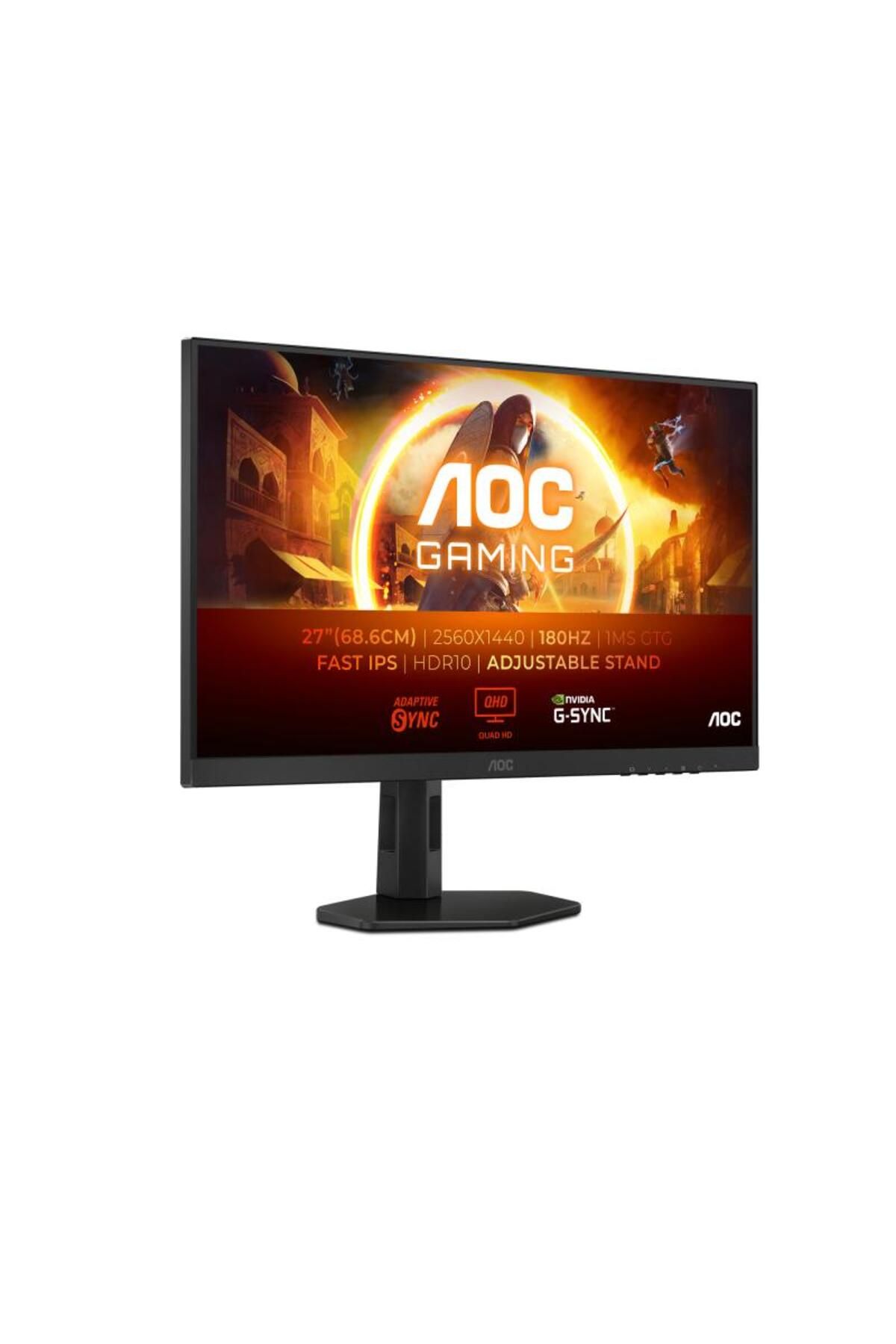 Aoc-Monitor Gaming IPS, QHD, 180Hz, 1ms, 0.5ms, HDR10, Pivot, HDMI, DisplayPort, Negru 4