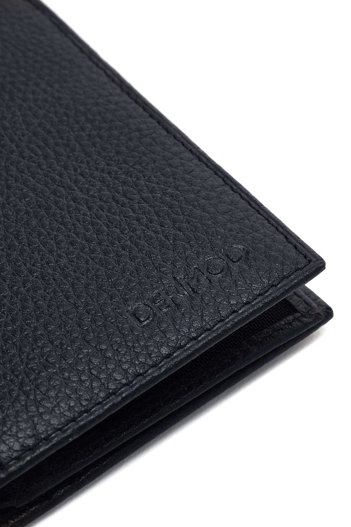Derimod-Navy Blue Leather Men's Wallet - 000a2d3093ft 7