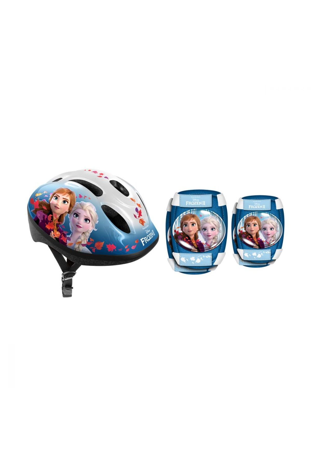 Frozen Set Protectie Pentru Copii, Casca, Genunchiere Si Cotiere, Multicolor, 3-6 Ani, Frozen, Disney Femeie - 53 - 57
