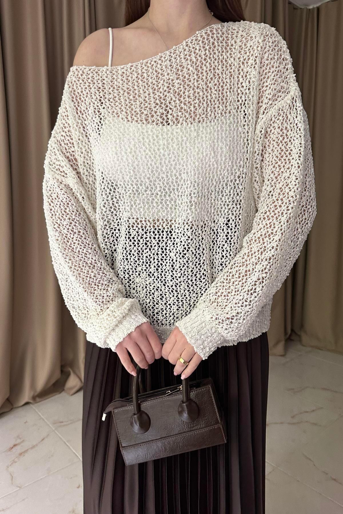lizge giyim-Openwork Knitwear Design 3
