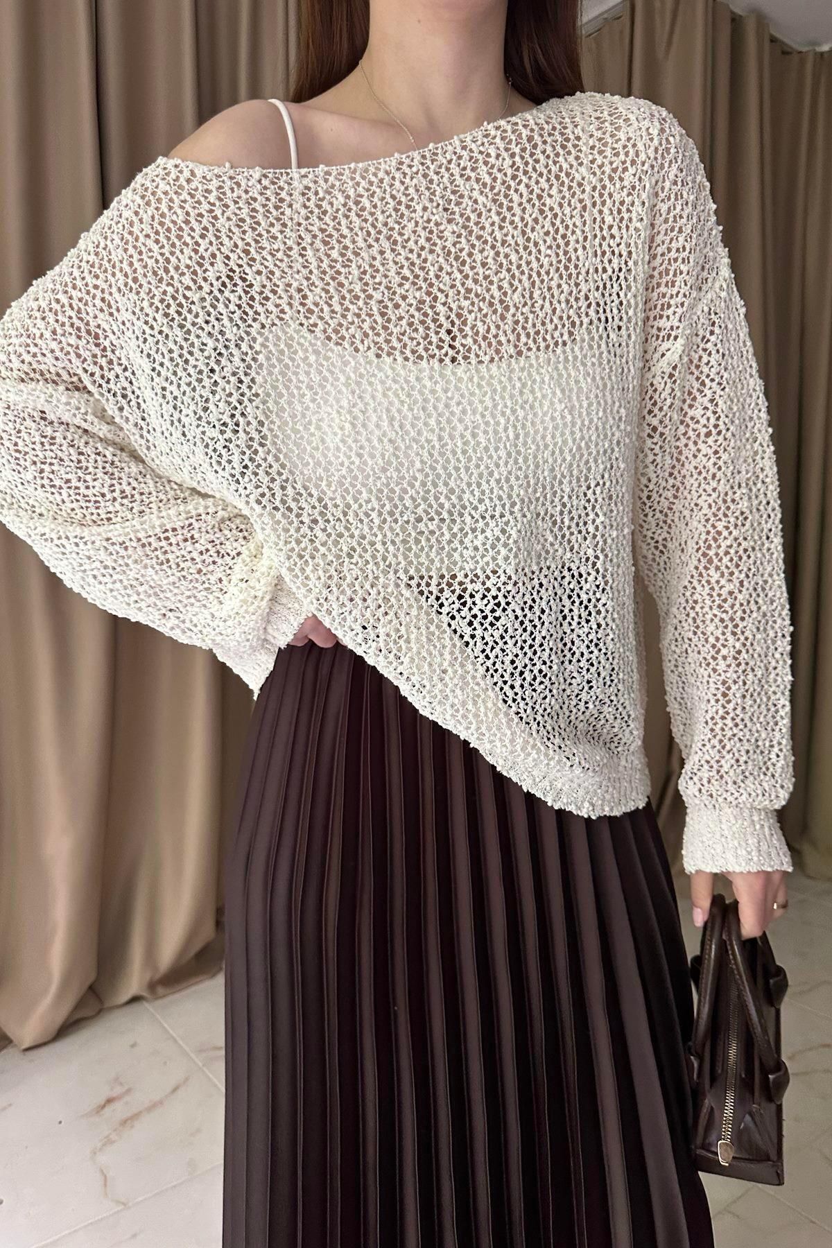 lizge giyim-Openwork Knitwear Design 2