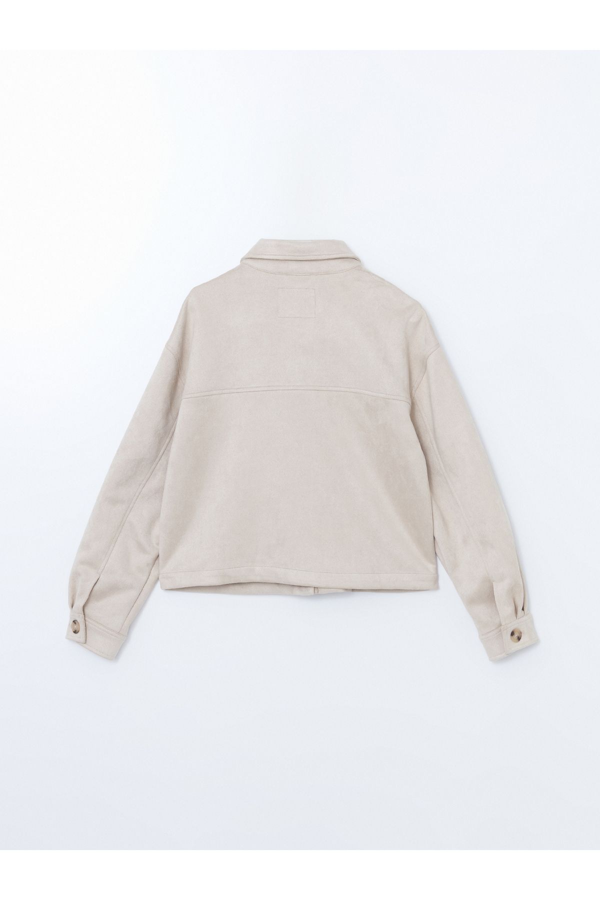 LC Waikiki-Shirt Collar Women's Suede Look Jacket 7