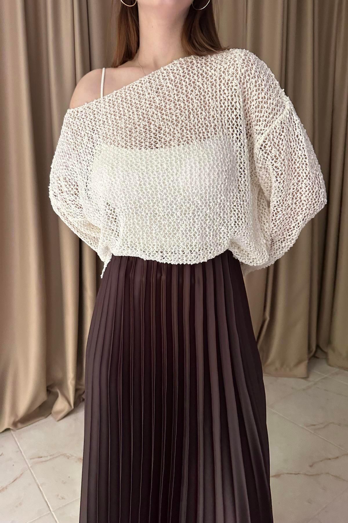 lizge giyim-Openwork Knitwear Design 4