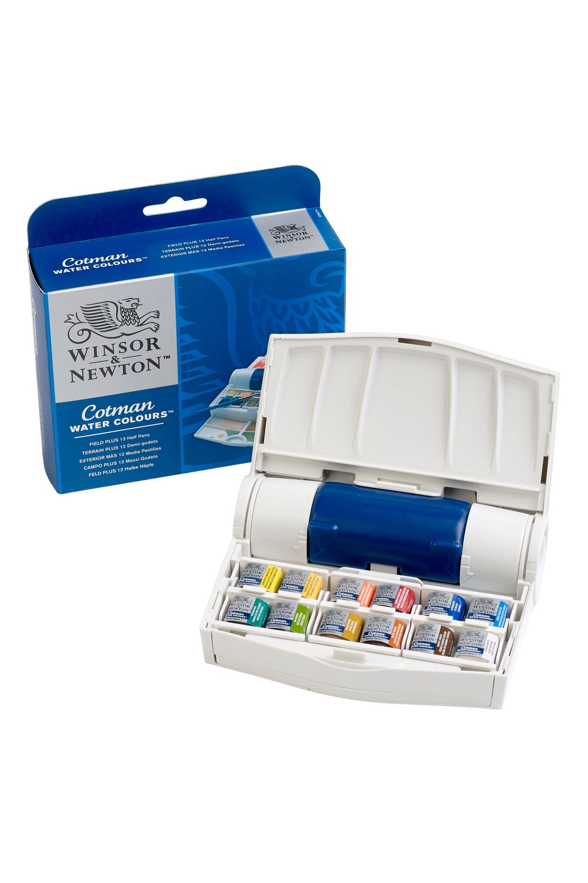 Winsor Newton Winsor & Newton Cotman Sulu Boya Seti Field Plus (12 x Yarım Tablet)