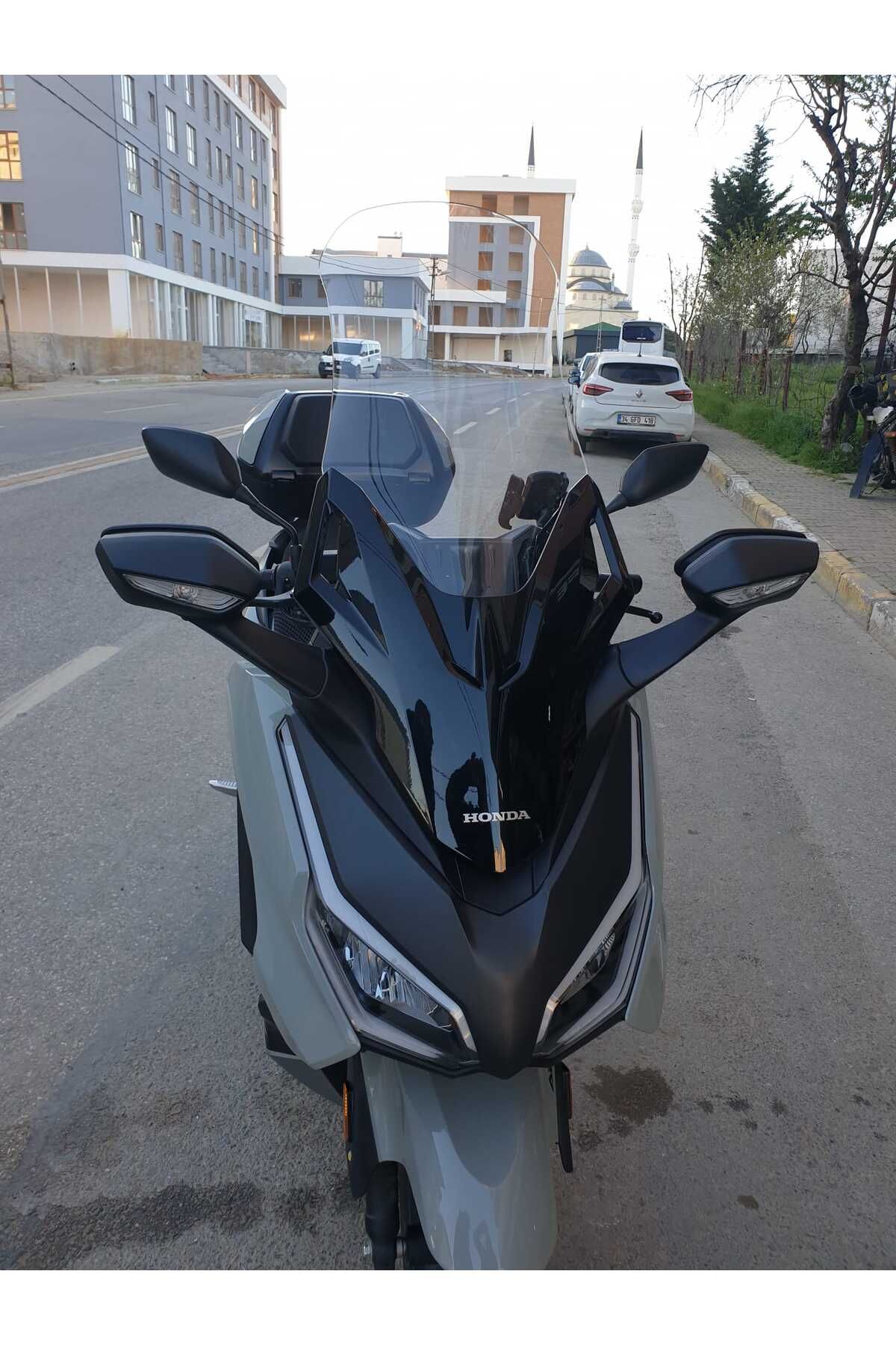 Honda Forza 250 Siperlik Ön Cam 2021-2025 Model 63cm Şeffaf Renkli 4mm UZUN CAM