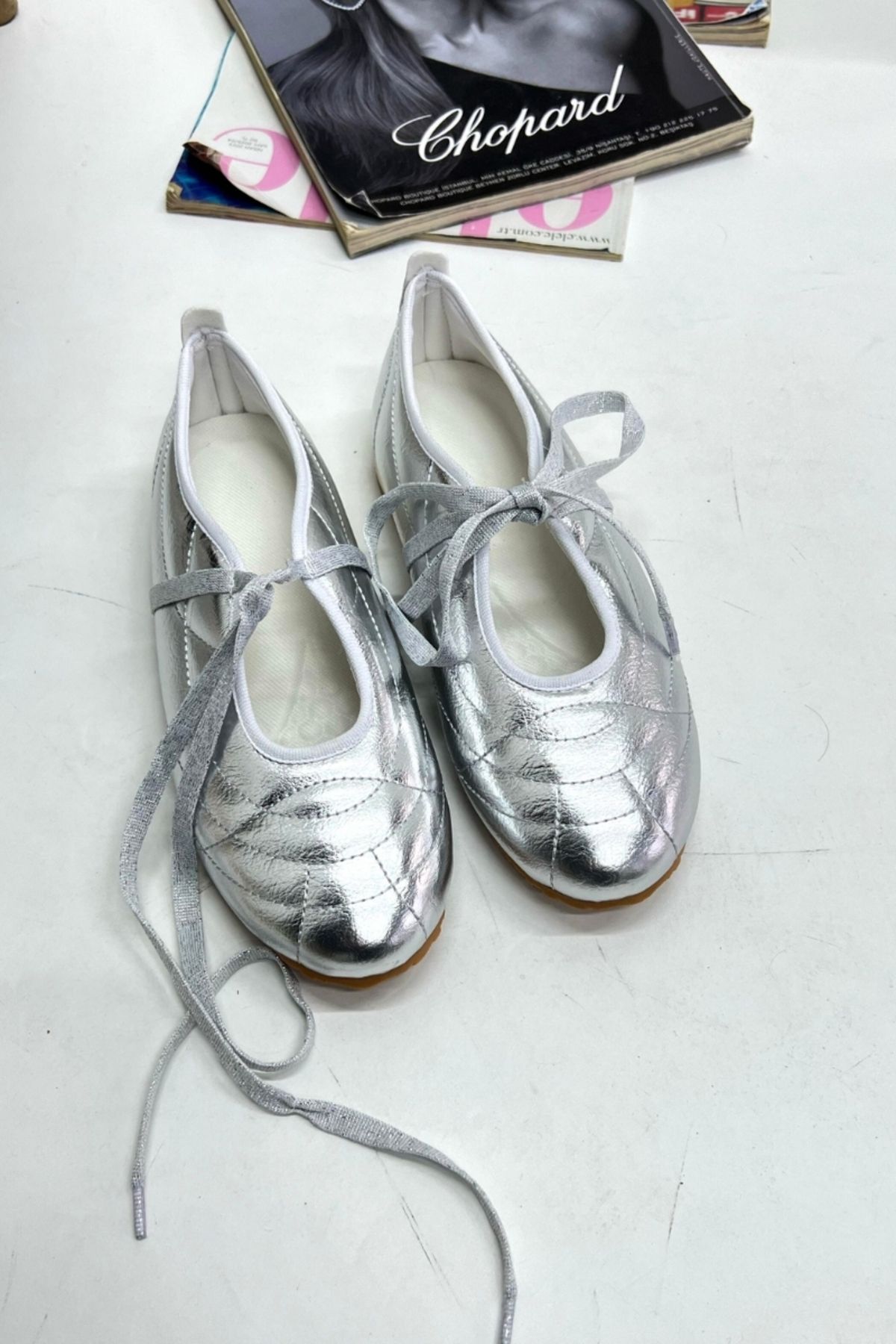 inizio-Silver Ballerina Women's Sports Shoes Ds064 6