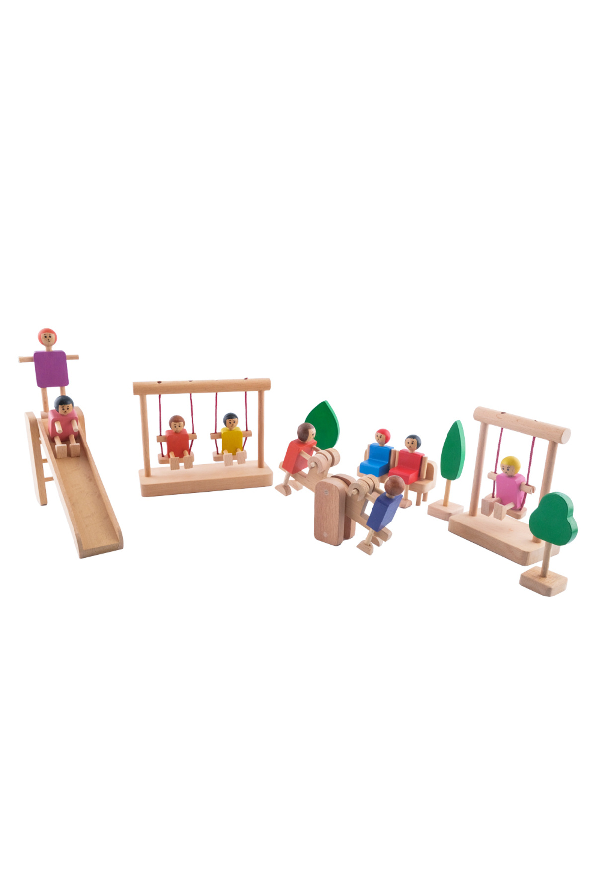 Genel Markalar Montessori Ahşap Park Oyun Seti – Eğitici Rol Yapma Oyuncağı fotoğrafı 3 (önizleme)