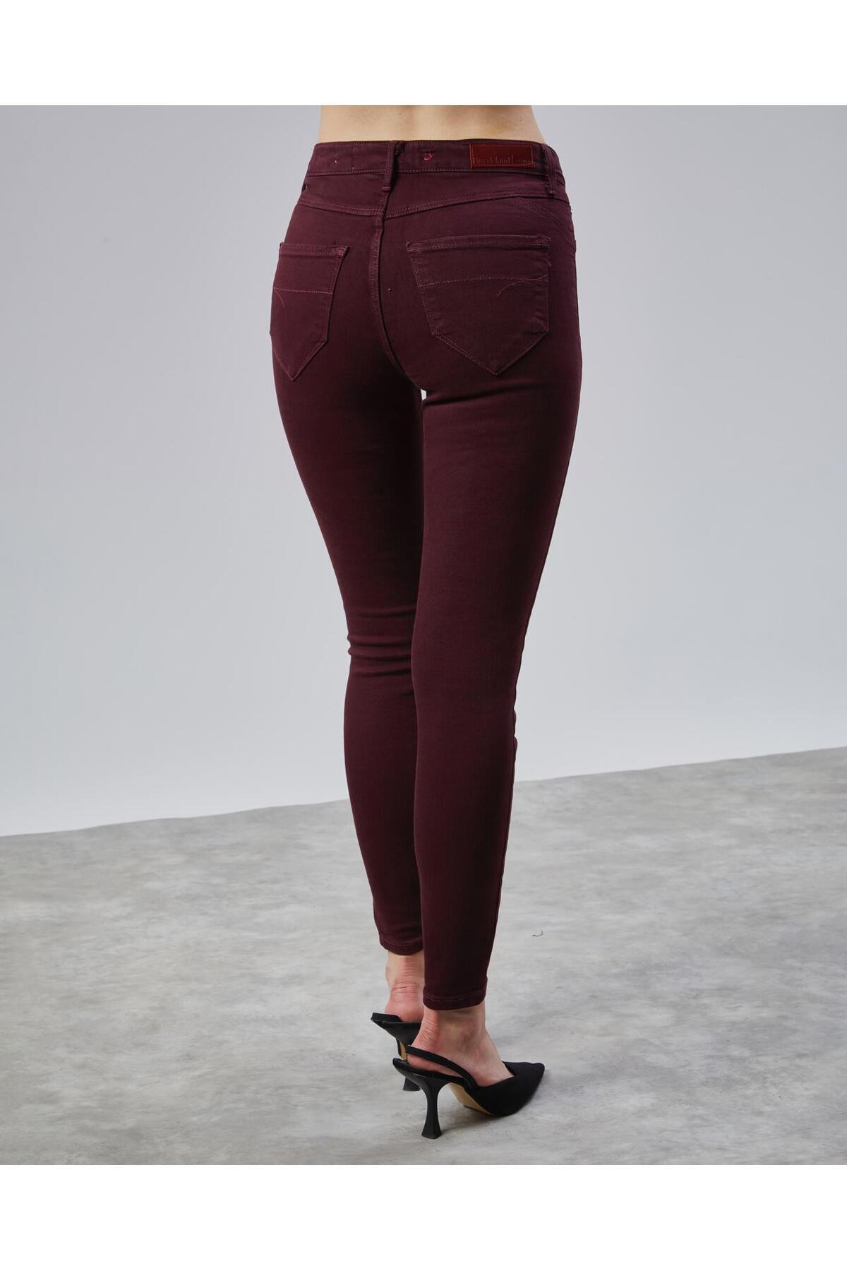 soBasic-Βουργουνδία E.x.t.r.a Skinny Jeans Jeans Colorfast Recovery Jean 7