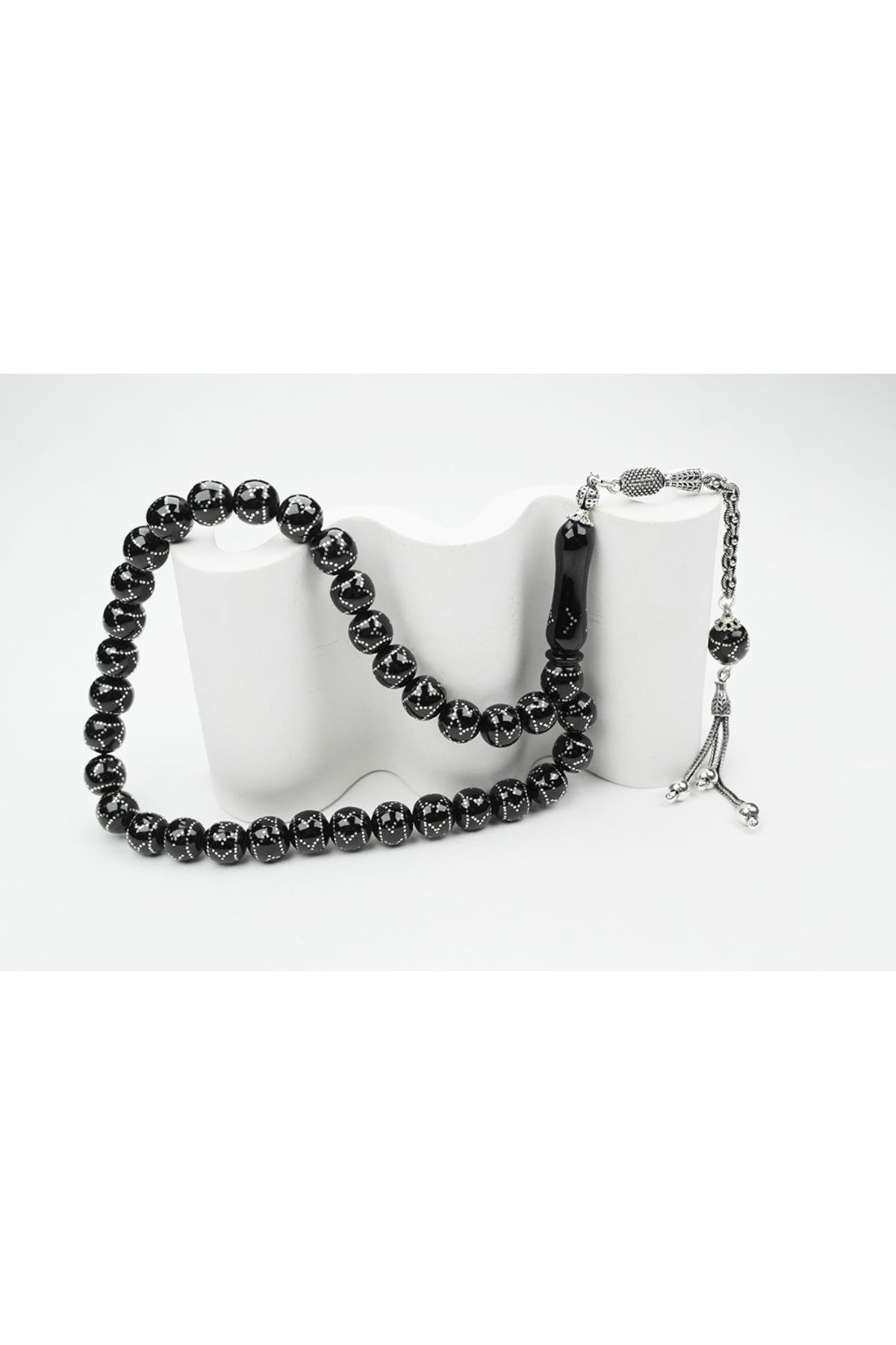 Skygo-Oltu Stone Sphere Circle Direction Embroidered Rosary 1
