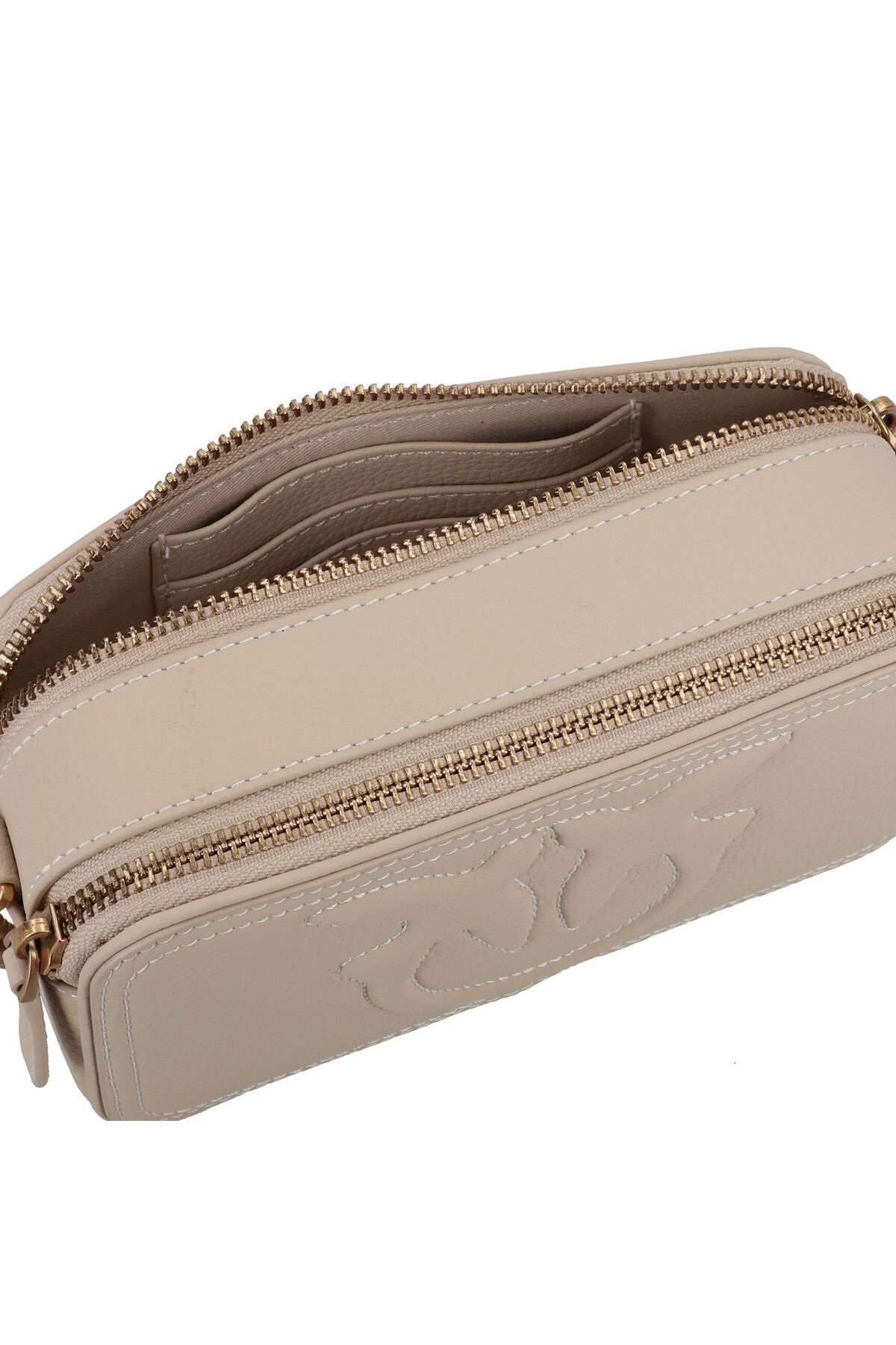 PİNKO-Carrie Camera Mini Bag Umhängetasche Leder 18 cm 5