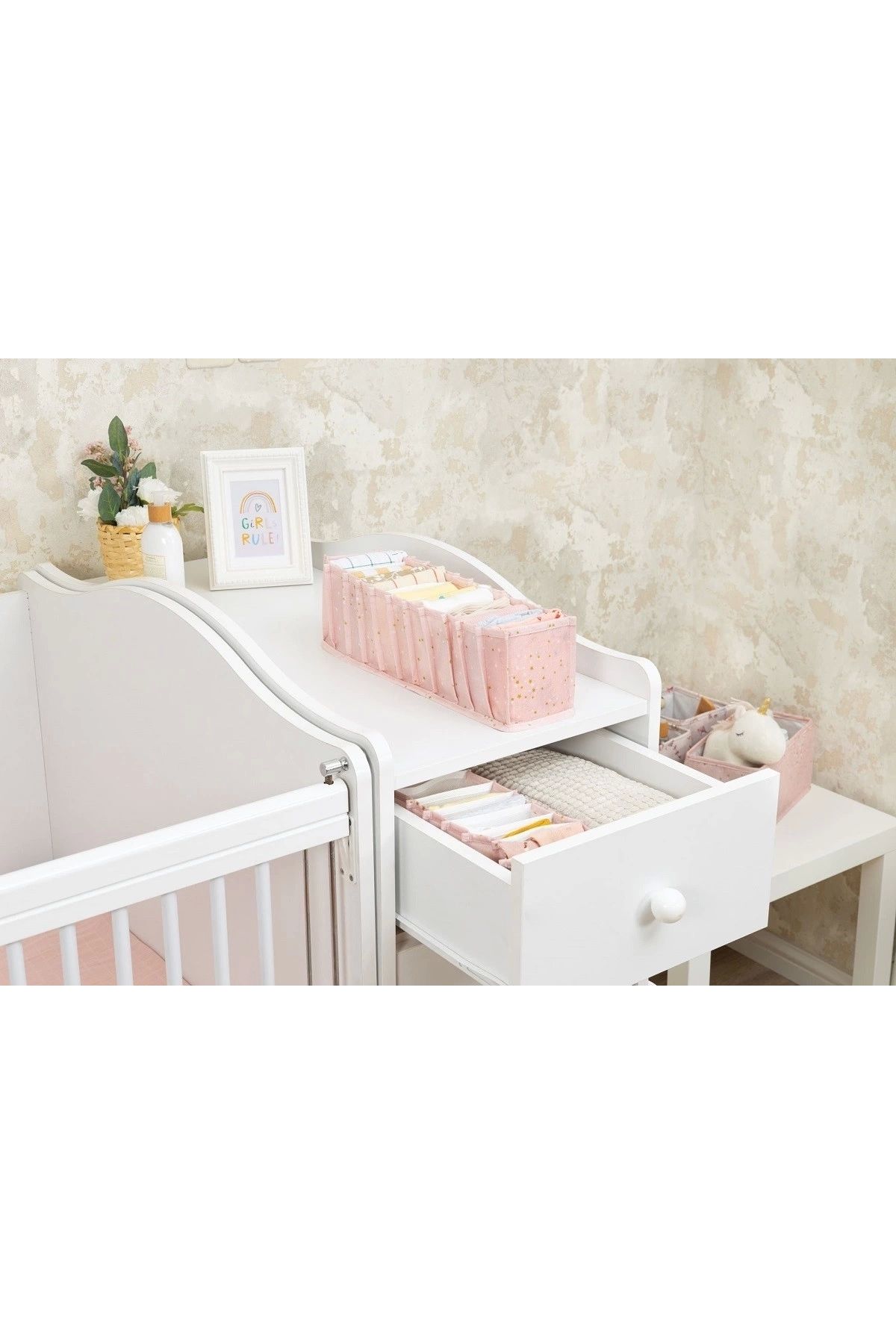Nemere Baby Akordiyon Organizer Çekmece Düzenleyici Small (pembe) -04102