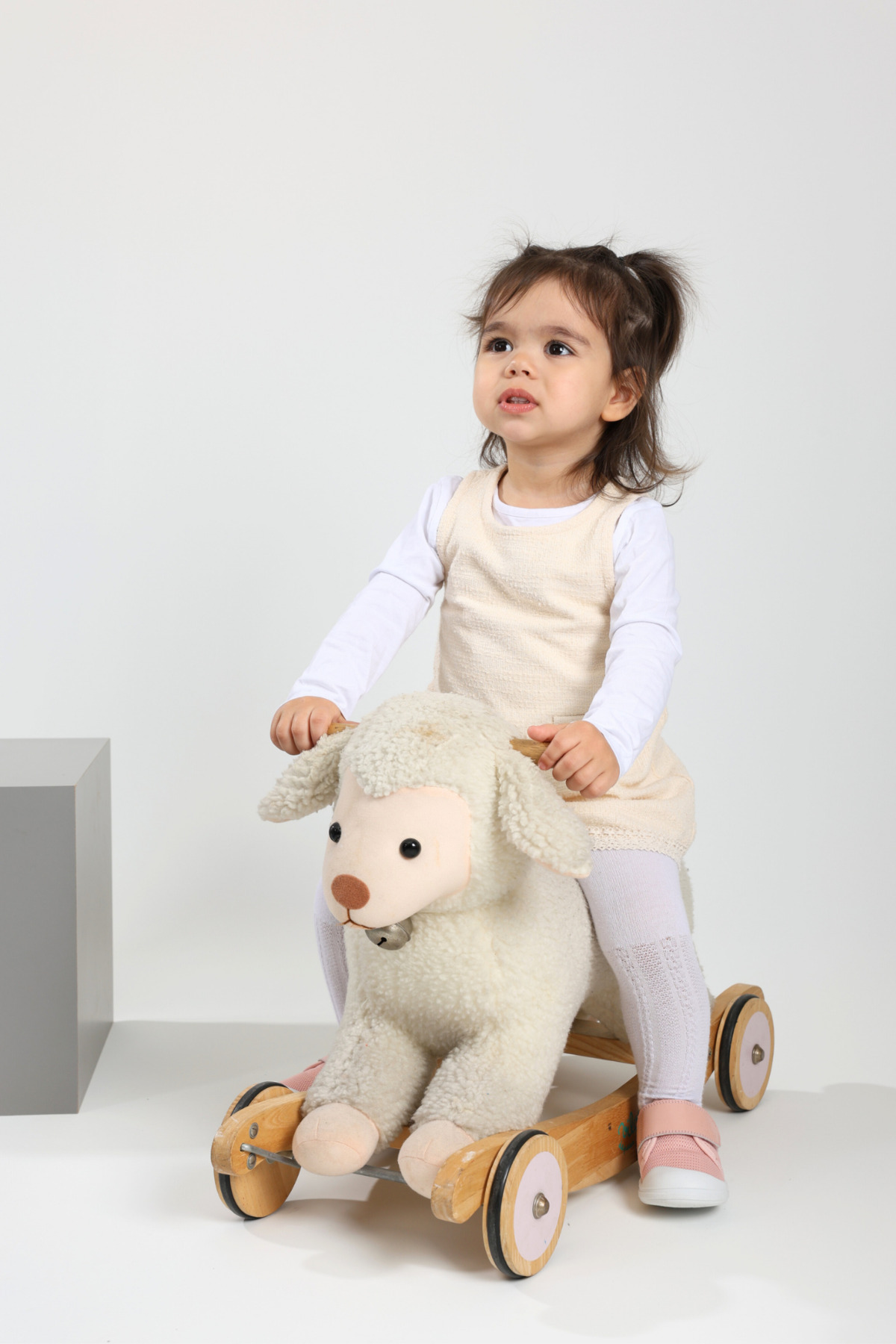 kids A more Hugo Air File Ve Hakiki Deri Detaylı Kız Bebek Ayakkabı Pudra fotoğrafı 4 (önizleme)