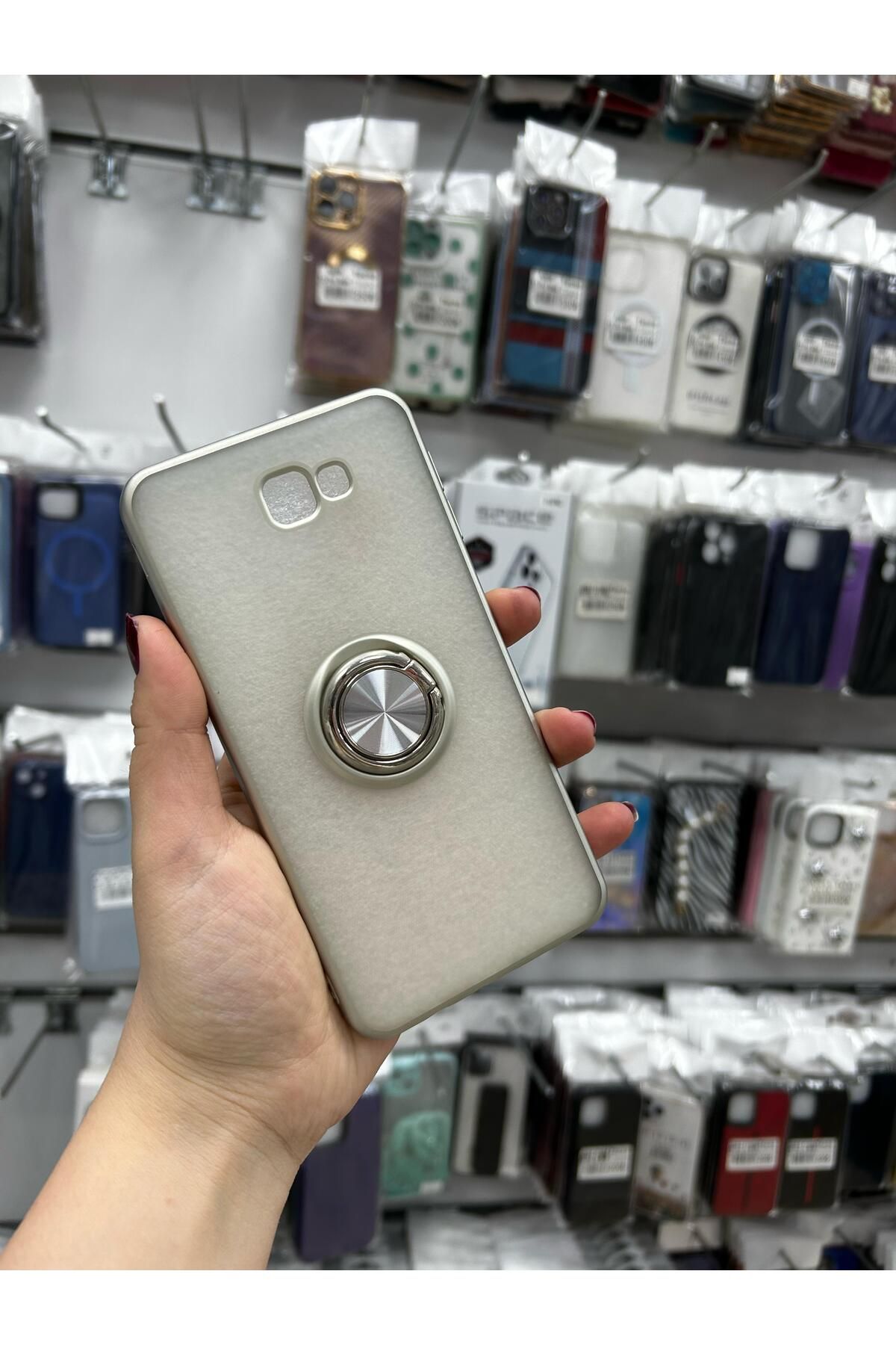TECNOTREND SAMSUNG Galaxy J7 Prime mat yüzüklü kılıf