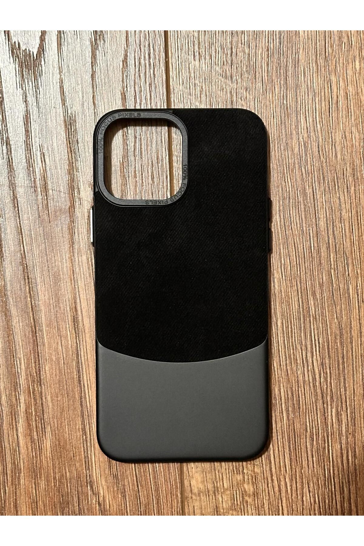 İZMİR ÖZER TEKNOLOJİ İPHONE 14 pro DENİM siyah kılıf