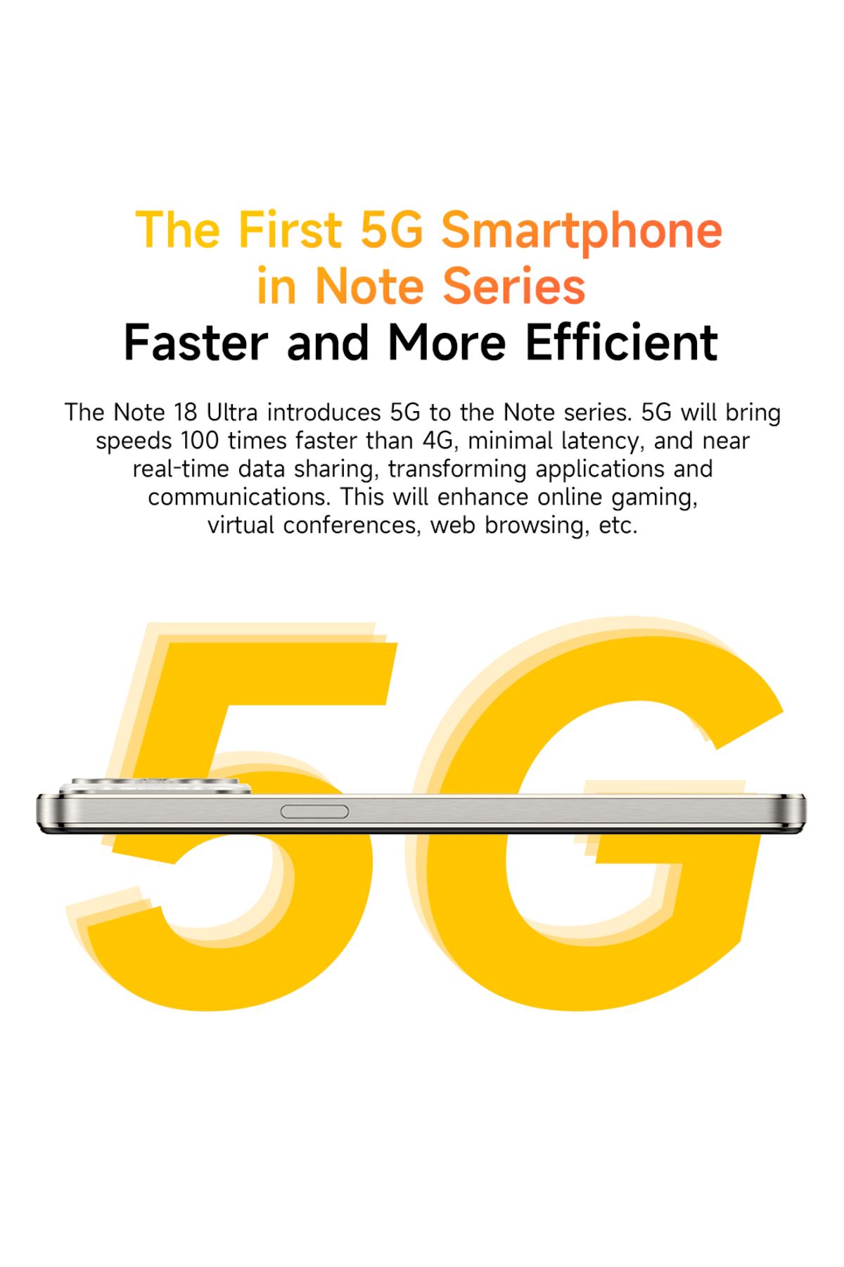 ULEFONE-NOTE 18 ULTRA 5G 6GB+6GB RAM 256GB ROM -5450mAh BATTARY -50MP + 50MP + 32MP CAMERA 6