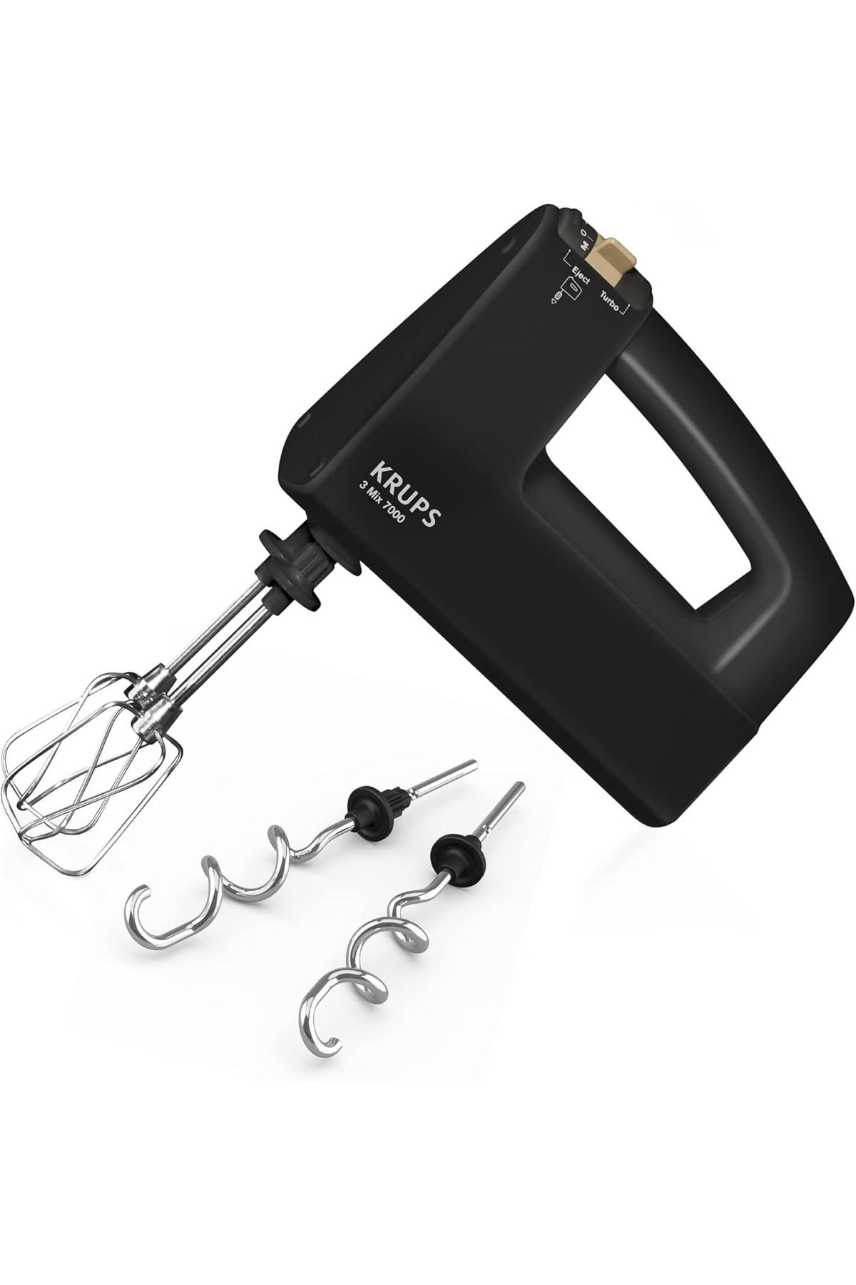 Krups 3 MIX 7000 El Mikseri, 500W, 60. Yıl Özel Seri, Hız Kontrolü, Çelik Çırpıcı ve Hamur Kancası