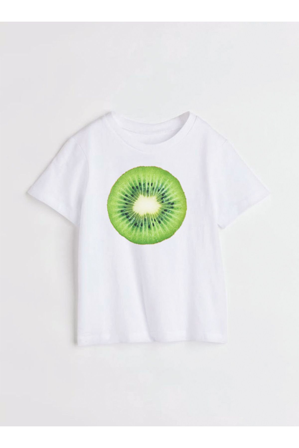 Disante-Crew Neck Kiwi Printed Trendy Women's T-shirt 2