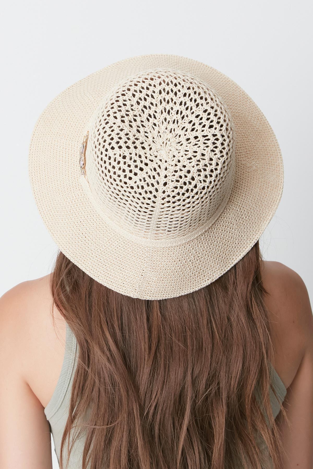 C&City-Mercerisierter Creme-Strandhut - T24740-16 3