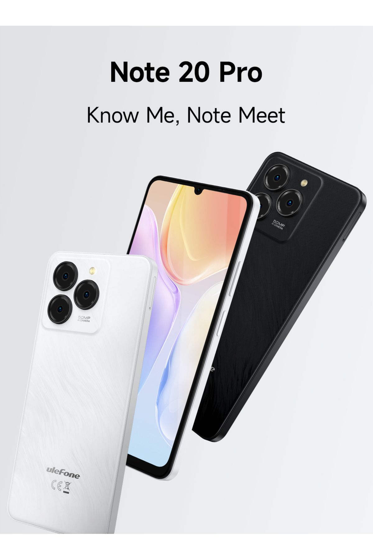 ULEFONE-نوت 20 برو، ذاكرة وصول عشوائي (RAM) سعة 4 جيجابايت، وذاكرة داخلية سعة 128/256 جيجابايت | بطارية 6000 مللي أمبير/ساعة | شاشة عالية الدقة مقاس 6.75 بوصة | نظام أندرويد 14 5