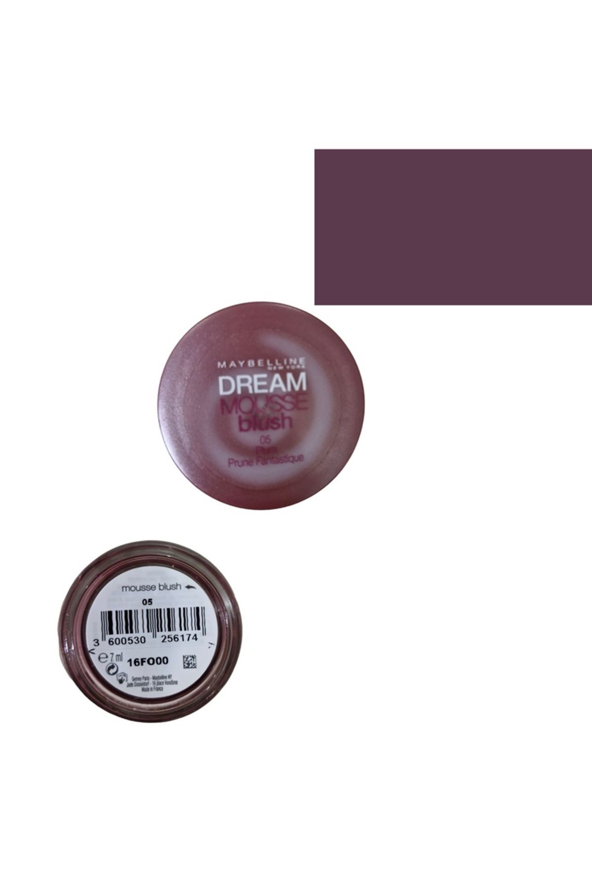 Maybelline New York-Dream Mousse Blush-Plum Color -Delist-Blush 05 Plum Prune Fantastique-7 ml 5