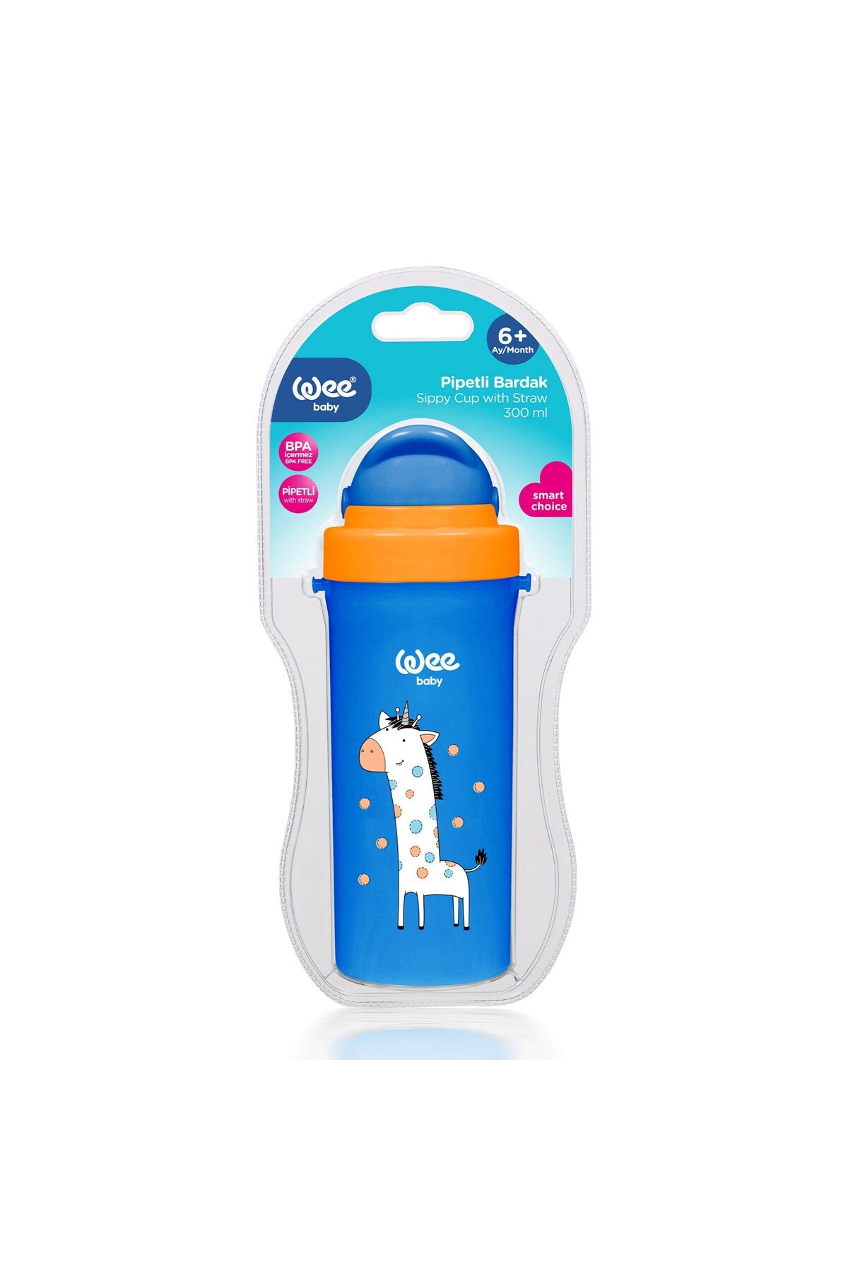 Wee Baby 896 Wee Baby Pipetli Bardak Mavi 300 ml fotoğrafı 4 (önizleme)