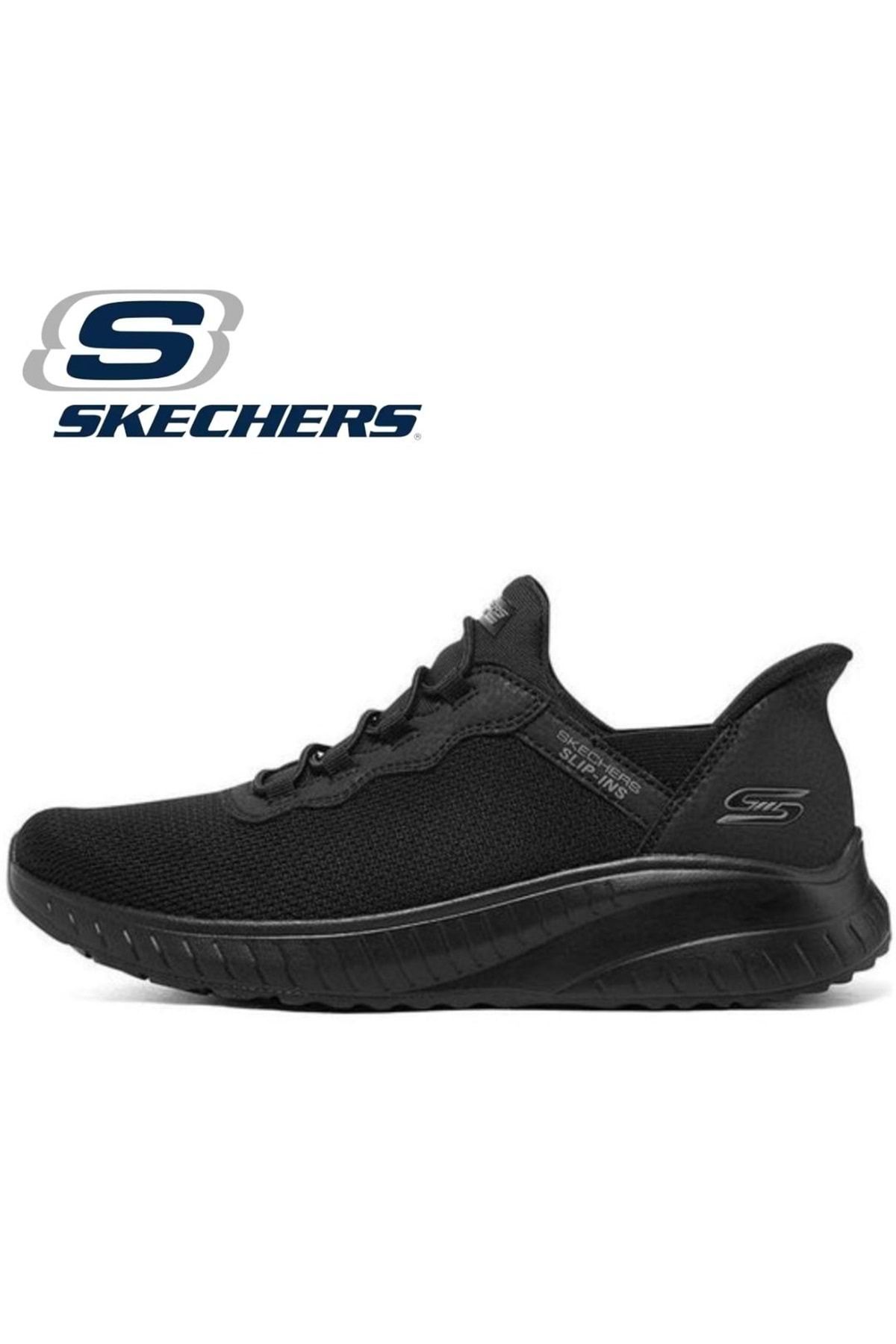 SKECHERS Bobs Squad Chaos - Daily Inspiration 117500 Unisex Spor Ayakkabı Siyah