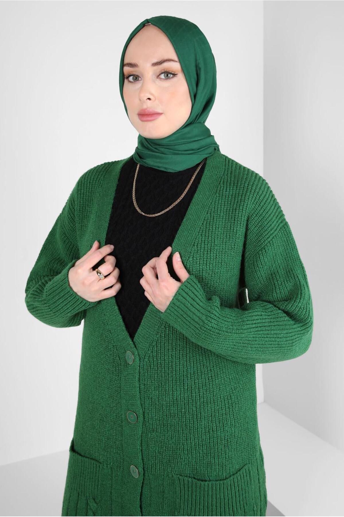ژاکت بافتنی جیبی 44119 Alvina