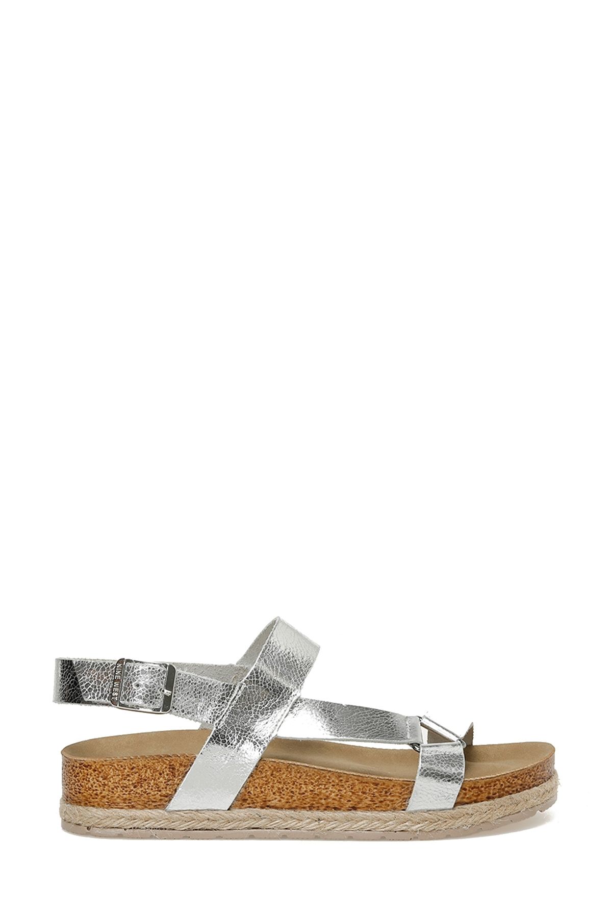 صندل ضخیم زنانه EWO 3FX نقره ای Nine West