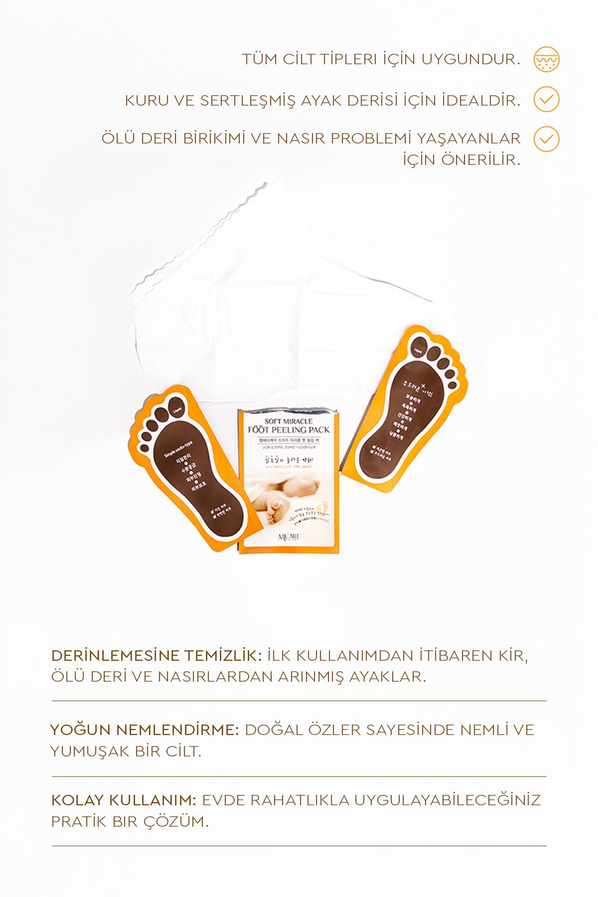 Mjcare-Miracle Foot Peeling Pack - Mjcare Sock Type Foot Peeling Mask 5