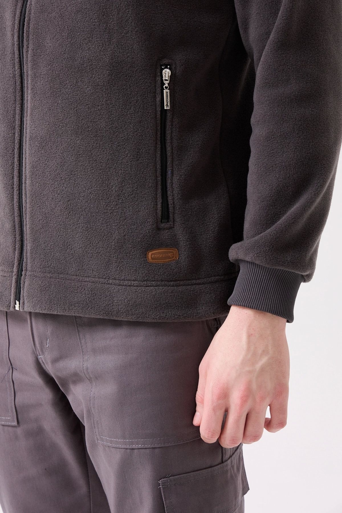 Kardelen İş Elbiseleri-Galanthus Fleece Coat Men's Zip-Up Warm Comfortable and Durable Winter Fleece 5