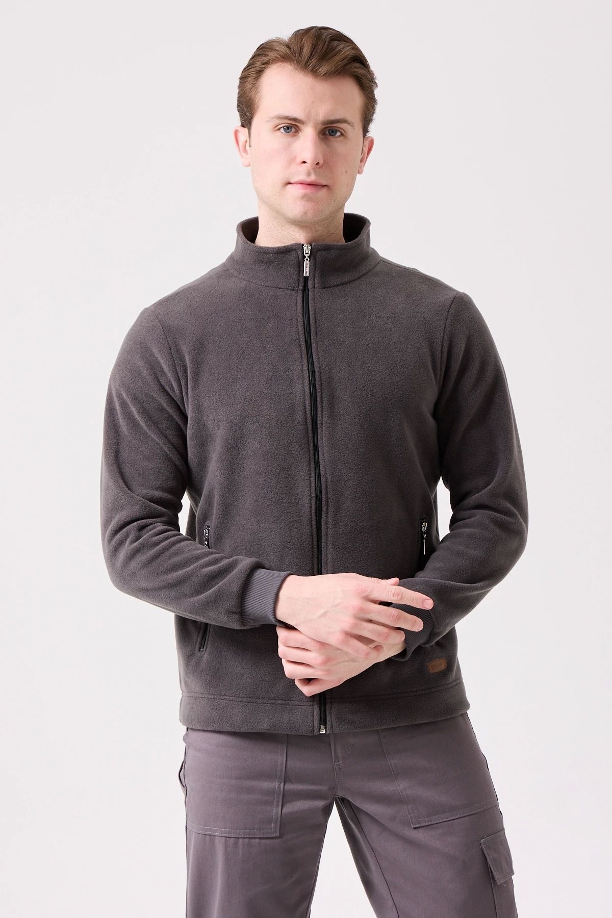 Kardelen İş Elbiseleri-Galanthus Fleece Coat Men's Zip-Up Warm Comfortable and Durable Winter Fleece 2