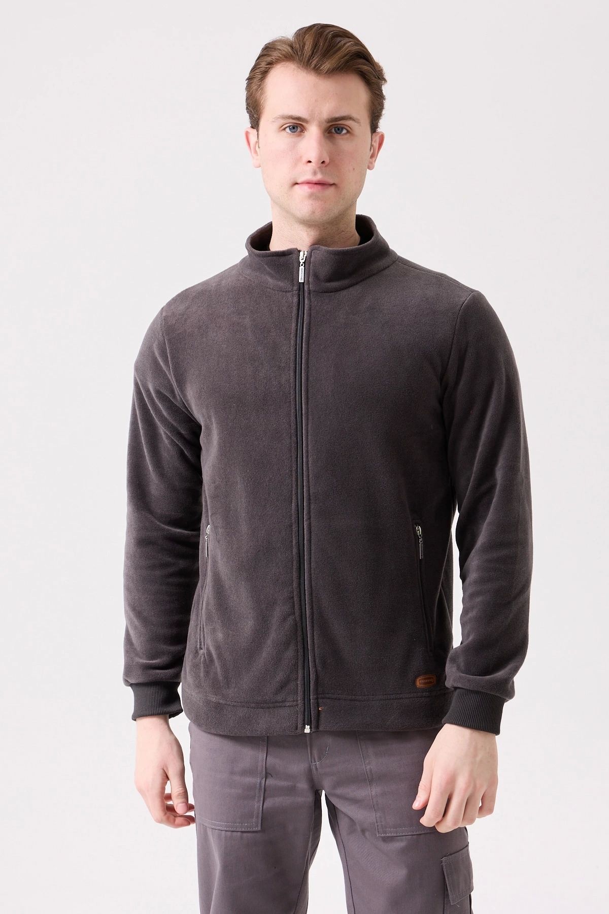 Kardelen İş Elbiseleri-Galanthus Fleece Coat Men's Zip-Up Warm Comfortable and Durable Winter Fleece 6