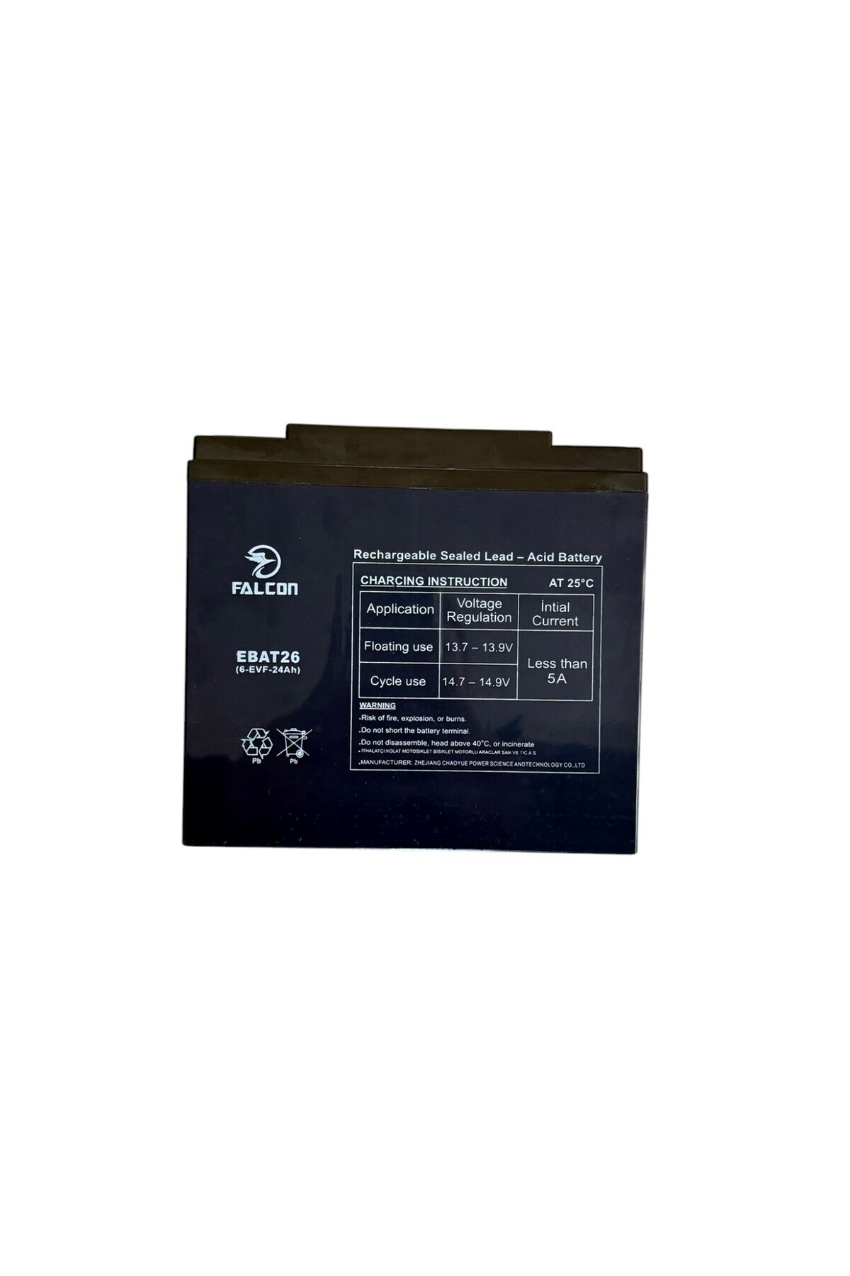 Falcon 12v 24Ah Elektrikli Motosiklet Aküsü Üretim Yılı 2025