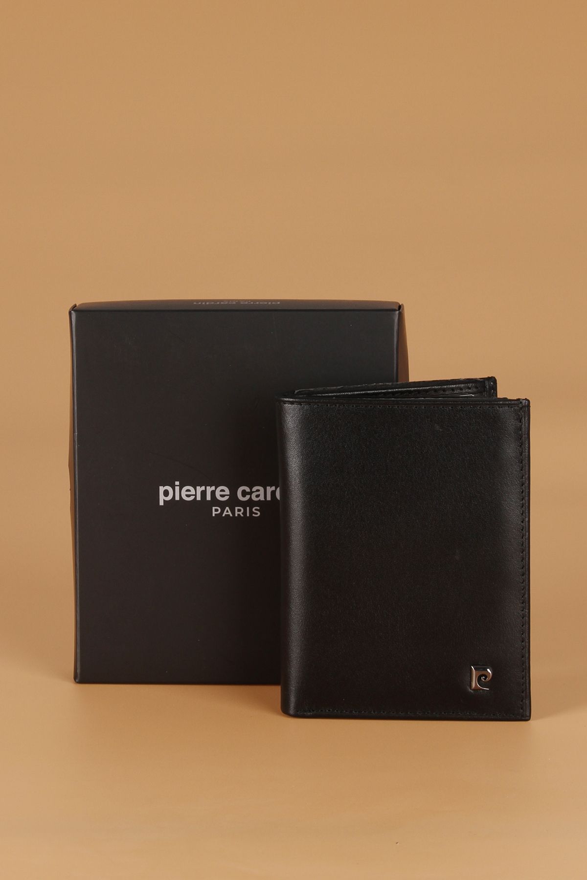 جا کارتی مردانه 2734 چرم اصل آنالین مشکی Pierre Cardin