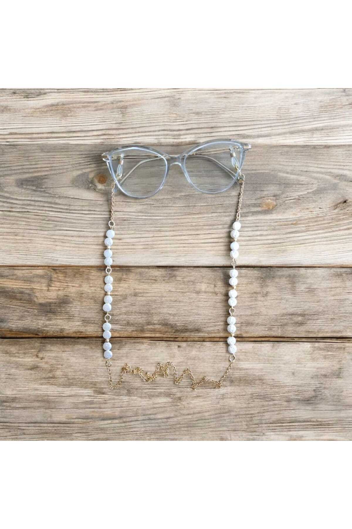 Hobi Tanesi-Flat Pearl Thin Glasses Chain Strap 2