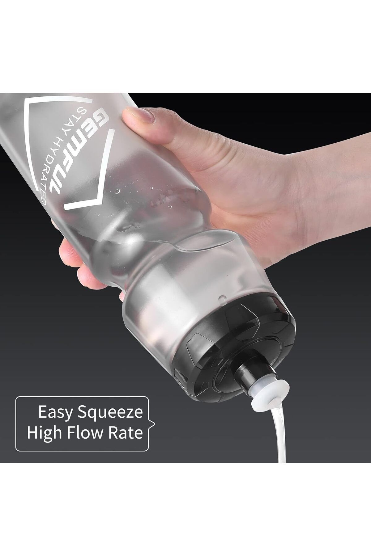 قمقمه و فلاسک دوچرخه GEMFULUL BIKE BOTTLE BPA حاوی سازگار با محیط زیست قابل استفاده مجدد هوای فضای باز نیست Lattafa