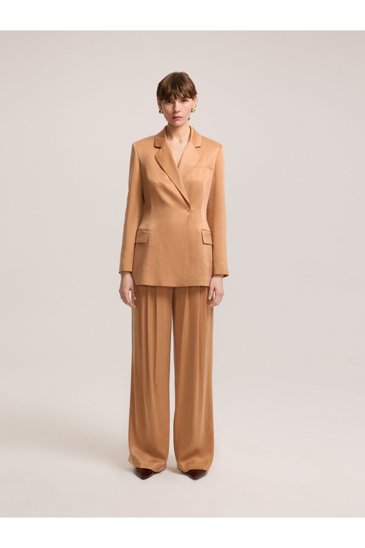BAQA-Cupro Jacket with Cross Buttons 4